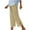 Beige, variant on Stamzod Women's Clothing Summer Solid Color Elastic Waist Straight Leg Capri Pants Daily Casual Fitting Capris for Women Beige L