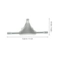 thumbnail image 2 of Raindrops 1Set Roller Skate Triangle Trucks Aluminum Alloy Shock Absorption Joint Protection Smooth Gliding Indoor Rinks, 2 of 8
