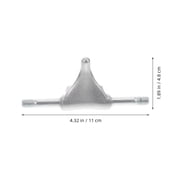 Masteelf Hemoton Roller Skate Triangle Trucks 1 Set Aluminum Alloy Plate Replacement for and Stable