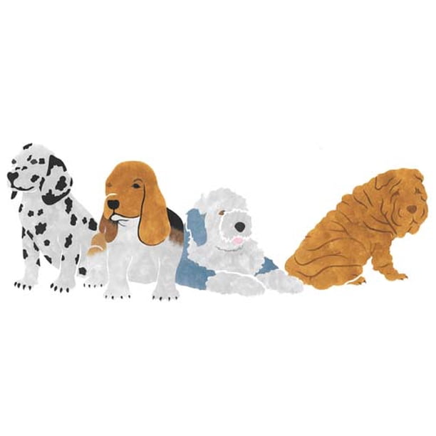 Small Dog Wall Stencil SKU #028A by Designer Stencils - Walmart.com