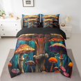 thumbnail image 2 of Erosebridal Retro Mushroom Bed in a Bag Full size, Nature Jungle Bed Set, Mandala Botanical Decor, Reversible 7pcs, 2 of 5
