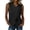 Black, variant on Women's Cotton and Linen Vest Side Tie Sleeveless V-Neck Wrap Tank Tops Dressy Work Office Business Casual Going Out Tops