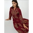 thumbnail image 2 of Printed Long Sleeve Viscose Maxi Dress, 2 of 7