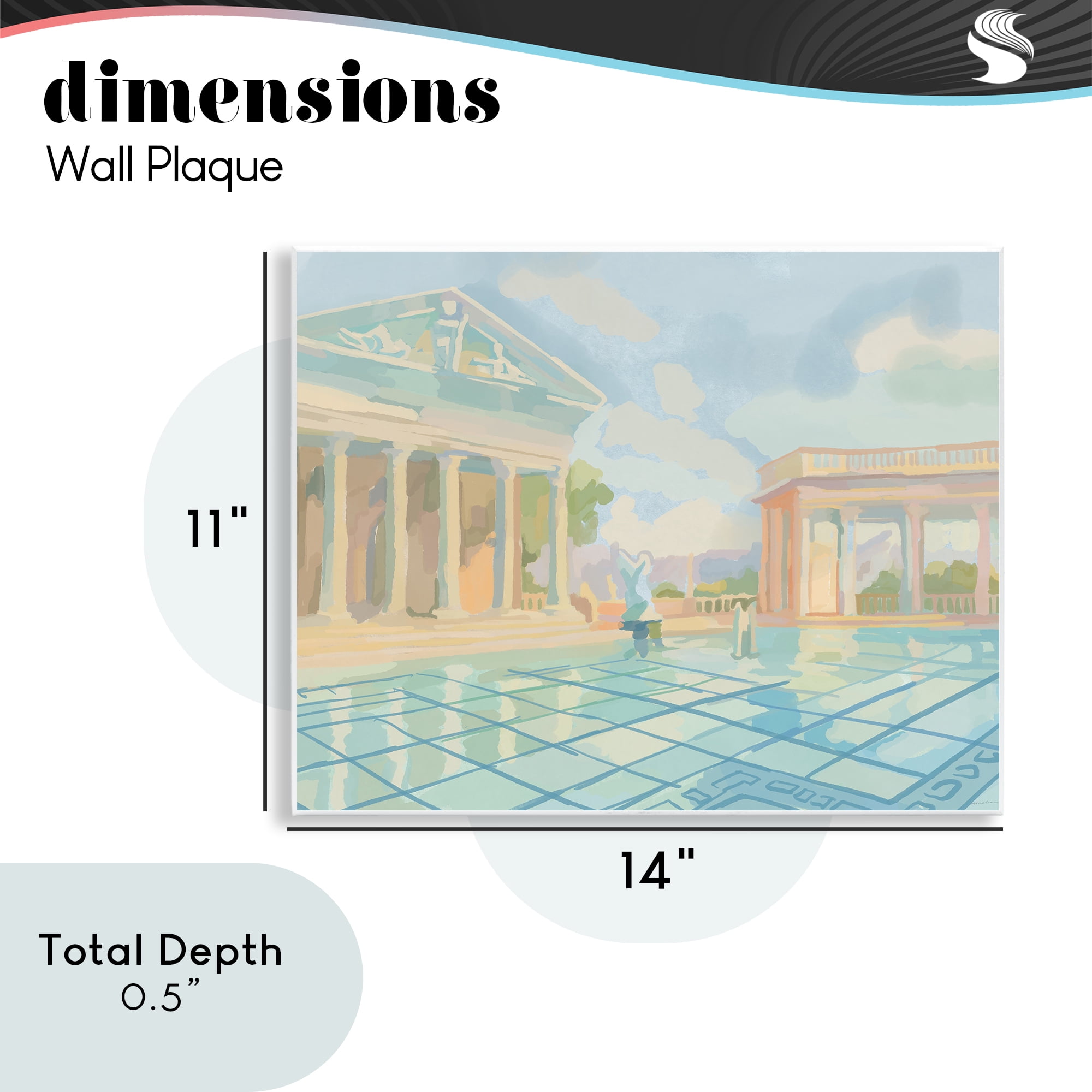 Stupell Industries Sam Simeon Architecture Wall Plaque Art, design by Amelia Noyes