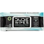 Dude Wipes Medicated Cools And Soothes Flushable Wipes, 48 Ea..