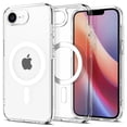 thumbnail image 1 of Funda Spigen Ultra Hybrid MagFit para iPhone 16e, color blanco transparente, 1 of 8