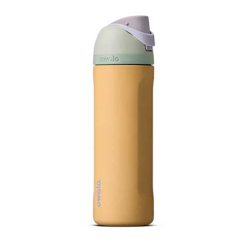 Termo Owala FreeSip de 24oz (709ml) de acero inoxidable térmico, Beachfront