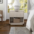 thumbnail image 2 of Karten 24" Wide Rectangular Fluted Nightstand in Alder White, 2 of 5