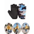thumbnail image 4 of Kids Fingerless Sports Gloves, Youth Knuckle Protective Riding Gloves, Breathable Nonâ Mesh Cycling Gloves for Boys Girls 6â12 Years, 4 of 4
