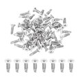 thumbnail image 1 of Uxcell 60 Pcs Vis Plates Blanches M4.2x16mm pour Métal, Argent, 1 of 6