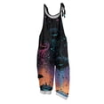 thumbnail image 2 of BOMYJESK Women's Halloween Jumpsuits Pumpkin Print One Piece Sleeveless Rompers Pants 2026 Fall Baggy Spaghetti Strap Rompers Multicolor M, 2 of 7