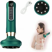 XIRQI Anti Cellulite Massage Tool,Anti Cellulite Massager with 12 Suction Modes,Electric Vacuum Massager-Massage Your Abdomen,Thighs,Buttocks,and Neck at Home (Green)