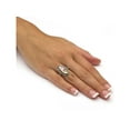 thumbnail image 3 of Genuine Oval-Shaped Abalone Ring in Antiqued Silvertone, 3 of 4