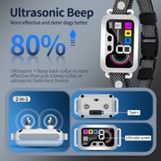 Smart Dog Bark Collar for Dogs Smart Ultrasonic Deterrent Device Rechargeable Anti Barking Collar