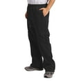 thumbnail image 6 of VNKIDY Mens Pants Casual Cargo Sweatpants Solid Color Elastic Waist With Drawstring Soft Side Cargo Pockets Loose Fit Trousers For Daily Street Wear Black XXXL, 6 of 6