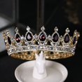 thumbnail image 1 of Corona de tiara de boda de lujo Tiaras nupciales de cristal Coronas Diademas, 1 of 4