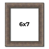 6x7 Frame Silver Real Wood Picture Frame Width 1.25 Inches | Interior Frame Depth 0.5 Inches | Diem