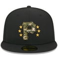 thumbnail image 2 of Men's New Era  Black Pittsburgh Pirates 2024 Armed Forces Day On-Field 59FIFTY Fitted Hat, 2 of 6