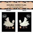 thumbnail image 3 of Halloween Garden Flag Funny Hen Boo Vertical Double Sided Flag Farmhouse Burlap Outdoor Yard Decorations 12.5x18 Inch, 3 of 6