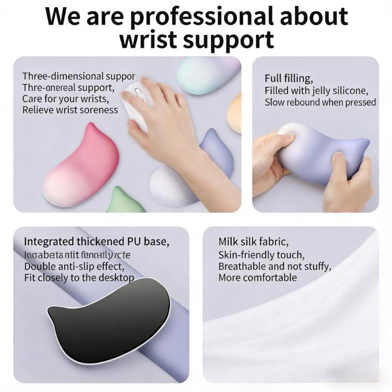 CEORPER Mouse Pad Comfort Wrist Rest For Keyboard And Mouse Cushioned Support Mat