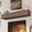 Aged Brown, variant on Eshoma Fireplace Mantel - Handcrafted Solid Mantel Shelf for Over Fireplace - Wall Mounted Floating Mantel Shelf with Invisible Brackets - 66 Inch - Rustic Provincial