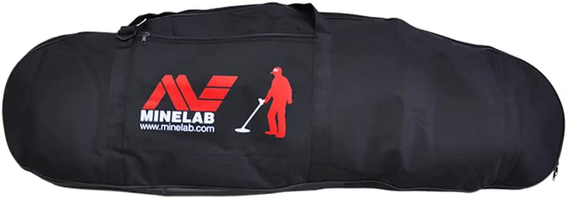 Minelab Padded & Reinforced Canvas Carry Bag with Pocket for All Metal Detectors, Black