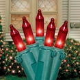 thumbnail image 2 of Holiday Time 100-Count Red Incandescent Mini Christmas Lights, with Green Wire, 19.2', 2 of 5