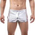 thumbnail image 3 of ALLLIST Mens Boxer Metallic Gold Finish Underwear White Plain Elastic Waistband Seamless Mens Underpants ,S-XL, 3 of 3
