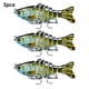 thumbnail image 5 of Eigraketly Paquete de 3 señuelos de pesca de plástico de agua salada cebo falso atracción al aire libre Swimbaits artificiales Crankbait accesorio 10cm Pescar tipo 9 Eigraketly OD023723-09, 5 of 6