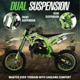 thumbnail image 5 of Floseru 49CC 2-Stroke Kids Dirt Bike, Upgraded Gas Dirt Bike for Kids 8-14, Gas Power Motocross, Off Road Mini Motorcycle, Pocket Motorbike with Dual Disc Brakes, Summer Outdoor Adventure Toys, 5 of 8