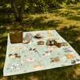 thumbnail image 7 of Playful Watercolor Dog Breed Scene Mint Green, Playful Pet Portrait Pattern, Warm Flannel Blanket for Living Room and Reading Nook, Dog Moms Friendship Gift, Pet Lover Home Decor, 7 of 7