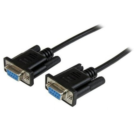 UPC: 0065030859578 | StarTech 1m Black DB9 RS232 Serial Null Modem Cable F/F (SCNM9FF1MBK)