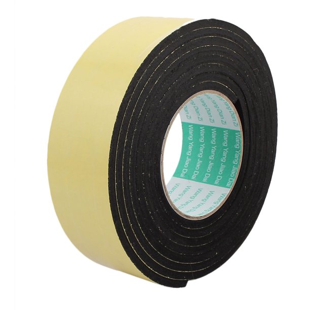 Cinta Adhesiva de Marcaje Unique Bargains 3Metro 50mm X 5mm Espuma Esponja Amarillo Negro