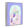 thumbnail image 3 of Stupell Industries Fantasy Unicorn in Pastels Gray Framed Giclee Art design by Pooja Dave, 20 x 16, 3 of 8
