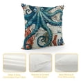 thumbnail image 4 of Qinduosi Style Throw Pillow Case Sea Theme Decorative Square Cushion Cover for Pillow , Nautical Pillow Covers White, 4 of 5