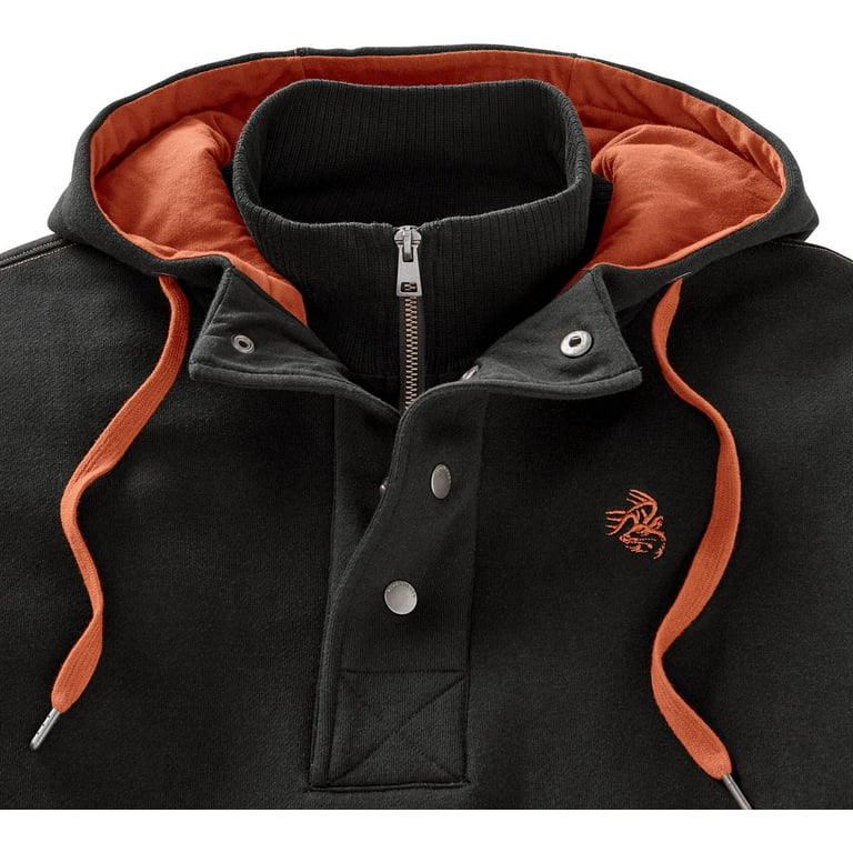 Legendary Whitetails Men s Tough as Buck 1 4 Zip Action Hoodie Walmart