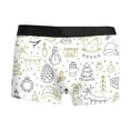 thumbnail image 4 of KKBOTIVE Adult Christmas Underpants Funny Santa Festive Boxers Short Xmas Underpant Shorts Santa Lingerie White Size: L, 4 of 4