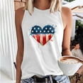 thumbnail image 2 of 4th of July Tank Tops For Women Summer American Flag Graphic Patriotic Sexy Crop Tops Crewneck Sleeveless Vest Shirt, 2 of 6