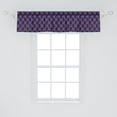 thumbnail image 2 of Ambesonne Geometric Window Valance, Abstract Pattern Winter, 54" X 12", Mauve Lavender Purple, 2 of 3