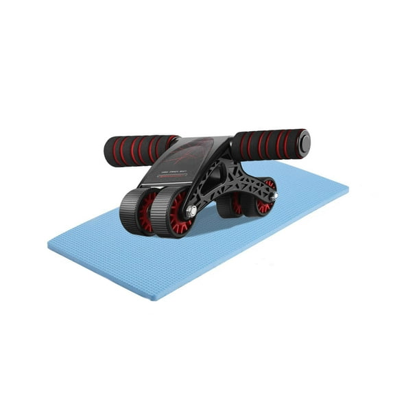 3-in-1 AB Fitness Wheel Roller Abdominal Core Exercise Fitness Equipment, Ab Wheel with Resistance Band and Knee Pads, Suitable for Male and Female Home Fitness Equipment