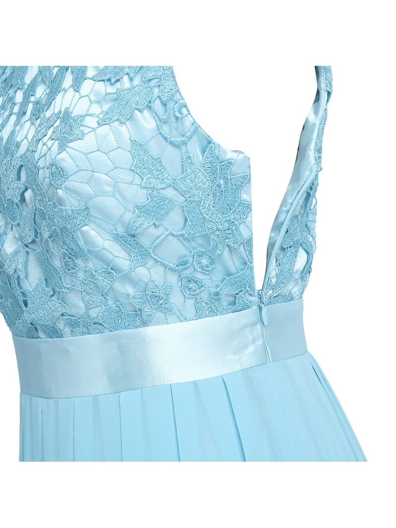 sachin and babi light blue dress Elegant Bridesmaid Dresses Chiffon