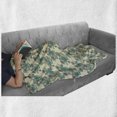 thumbnail image 5 of Vintage Soft Flannel Fleece Throw Blanket, Hatched Style Pastel Flowers on Polka Dots, Cozy Plush for Indoor and Outdoor Use, 70" x 90", Cream Multicolor, by Ambesonne, 5 of 5