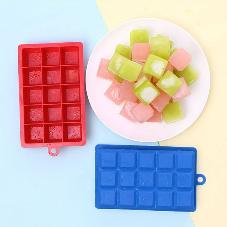 15 Grids Silicone Ice Cube Tray Large Mould Mold Giant DIY Maker