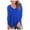 Blue, variant on Vedolay Women's Long Sleeve T Shirt Button-Down Ruffle Shirt Blouse Blue,M