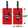thumbnail image 6 of Harley Quinn Cute Chibi Character Luggage ID Tags Suitcase Carry-On Cards - Set of 2, 6 of 6