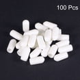 thumbnail image 2 of Uxcell 100pcs Round Rubber End Caps 5mm White Vinyl Cover Screw Thread Protectors, 2 of 6
