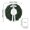 thumbnail image 7 of Evergreen Cedar Artificial Christmas Wreath, 18" Front Door Decoration, Lifelike Green Xmas Wreath for Holiday Home Decor, Outdoor & Indoor Christmas Decorations, Festive Holiday Door Ornament, 7 of 7