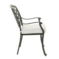 thumbnail image 4 of Wynn Outdoor Patio Metal Dining Chair, Set of 2, Light Gray- Saltoro Sherpi, 4 of 4