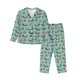 thumbnail image 1 of Fotbe Dachshund Dog Puppy Conjunto de Pijama de Manga Larga para Mujer con Estampado, Ropa de Dormir de 2 Piezas, Conjunto de Casa Suave y Cómodo con Bolsillos-XX-Large, 1 of 7