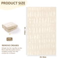 thumbnail image 5 of 3'x5' Area Rug, Yamaziot Soft Washable Living Room Rugs, Modern Bedroom Accent Rug Decor Carpet, 3D Texture Solid Beige, 5 of 9